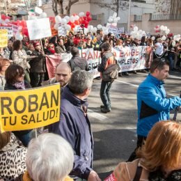 Manifestación en Granada #2HospitalesYa